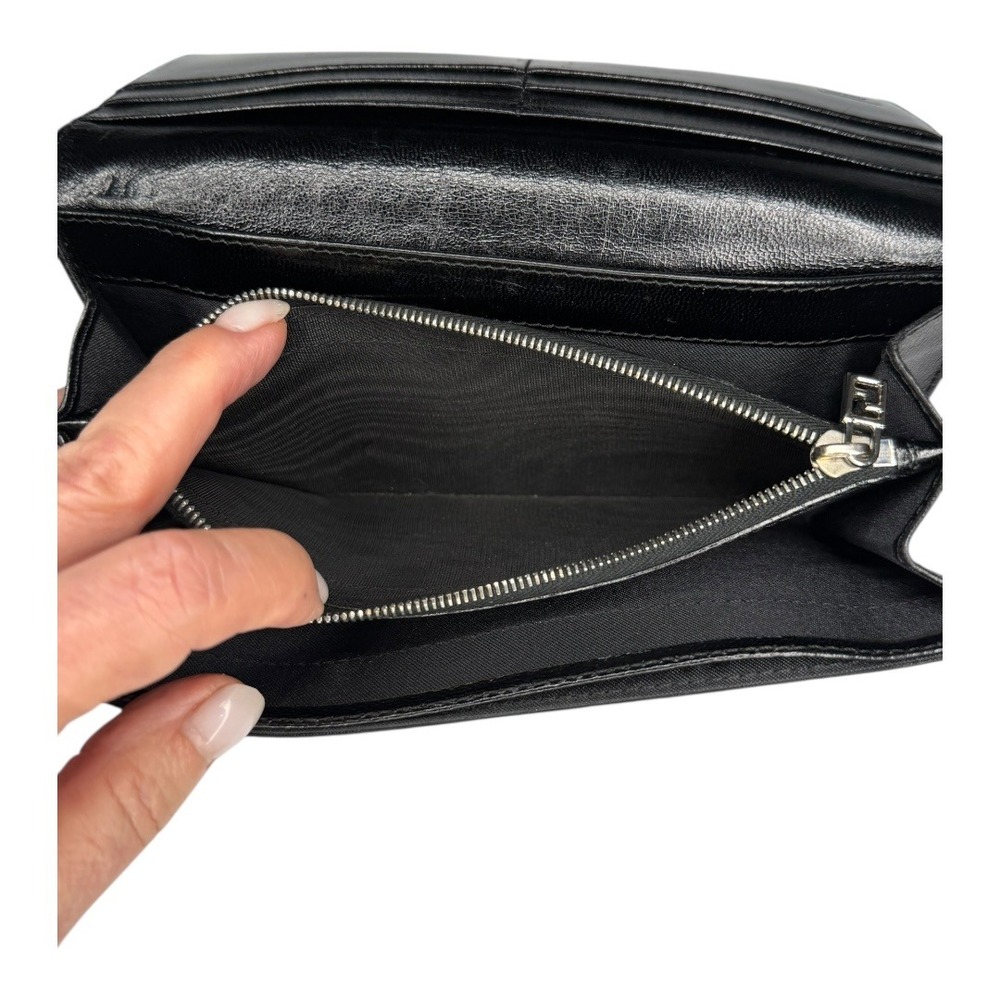 Fendi Black Zucca Canvas Continental Wallet | Box & Dust Bag | Made in Italy - Picture 8 of 9